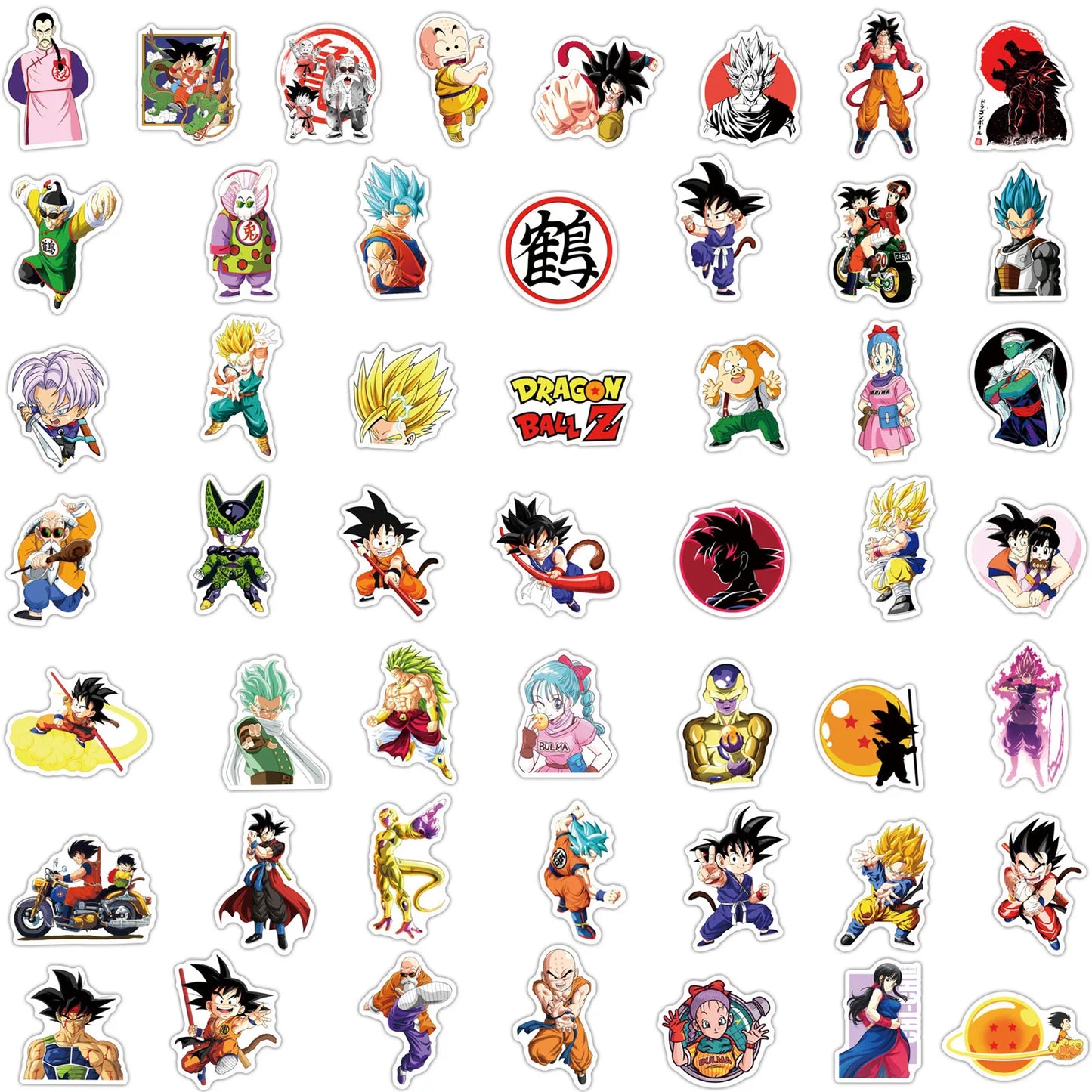 10/50/100Pcs Dragon Ball Stickers