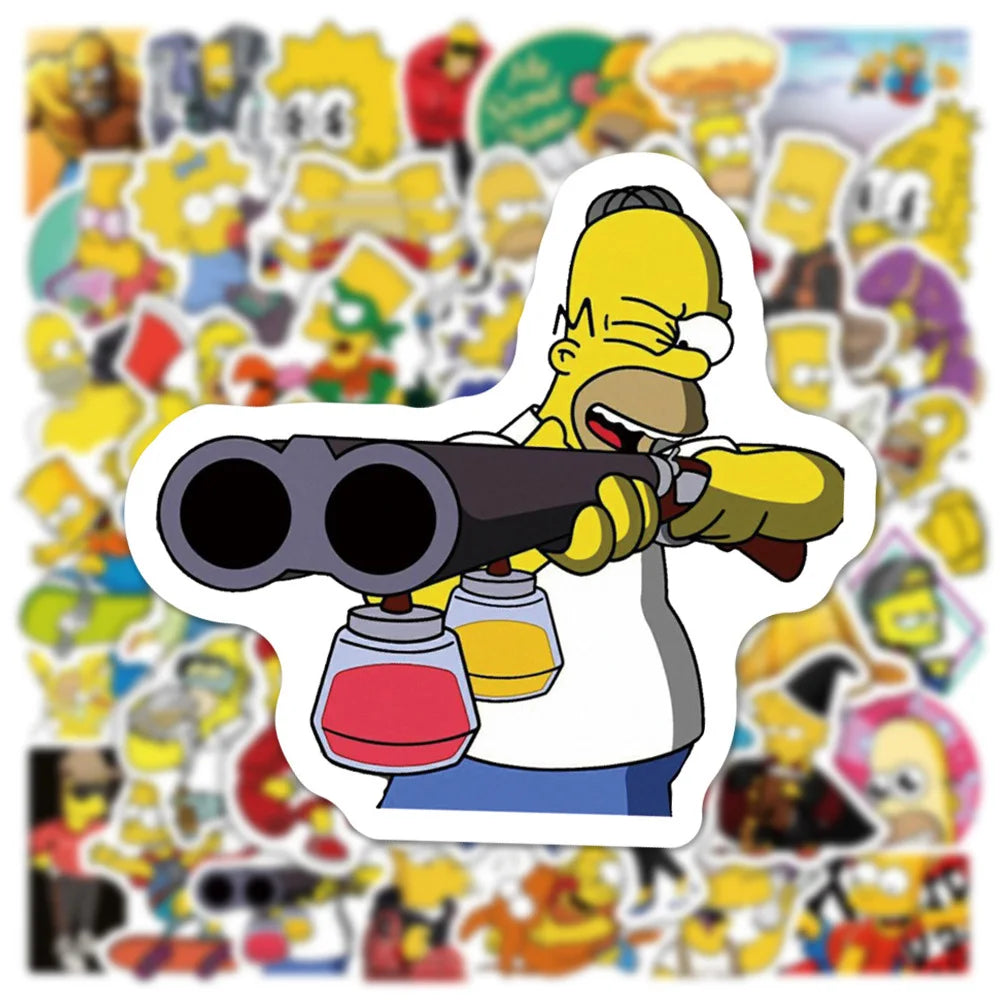 10/30/50pcs Simpsons Stickers